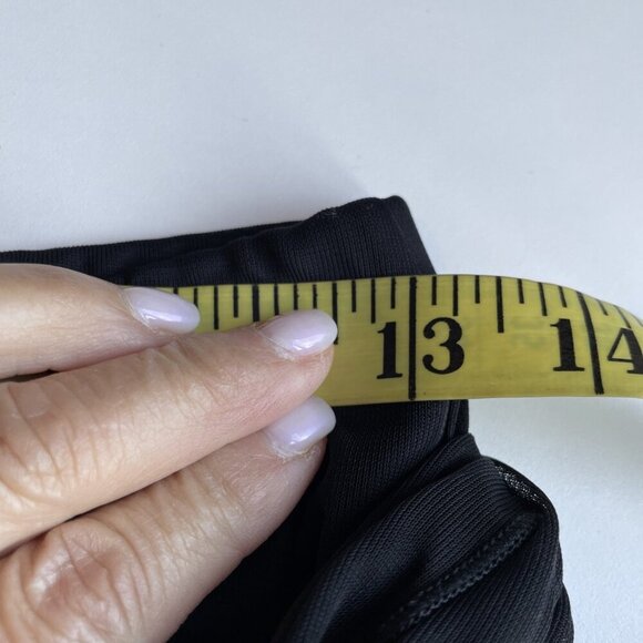 VTG Y2K Connected Sheer Wide Leg Party Pants Cropped Size M Black Elastic Waist - Picture 6 of 11